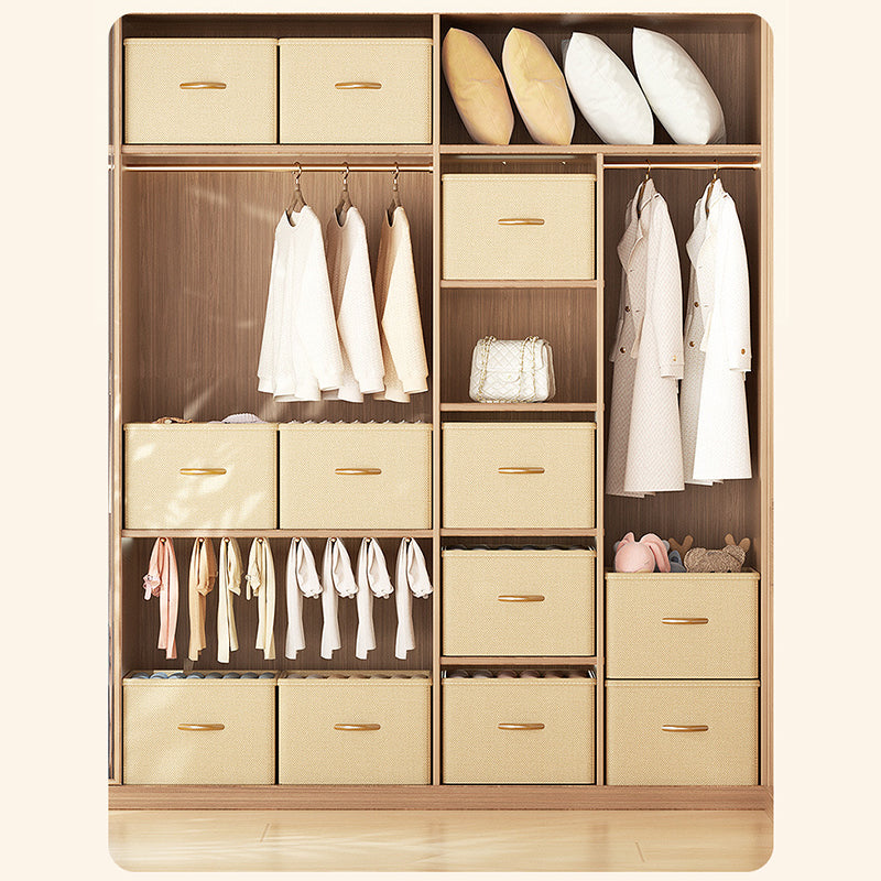 Size L Wardrobe Clothes Organizer Closet Storage Box with Handle for Jeans Shirts