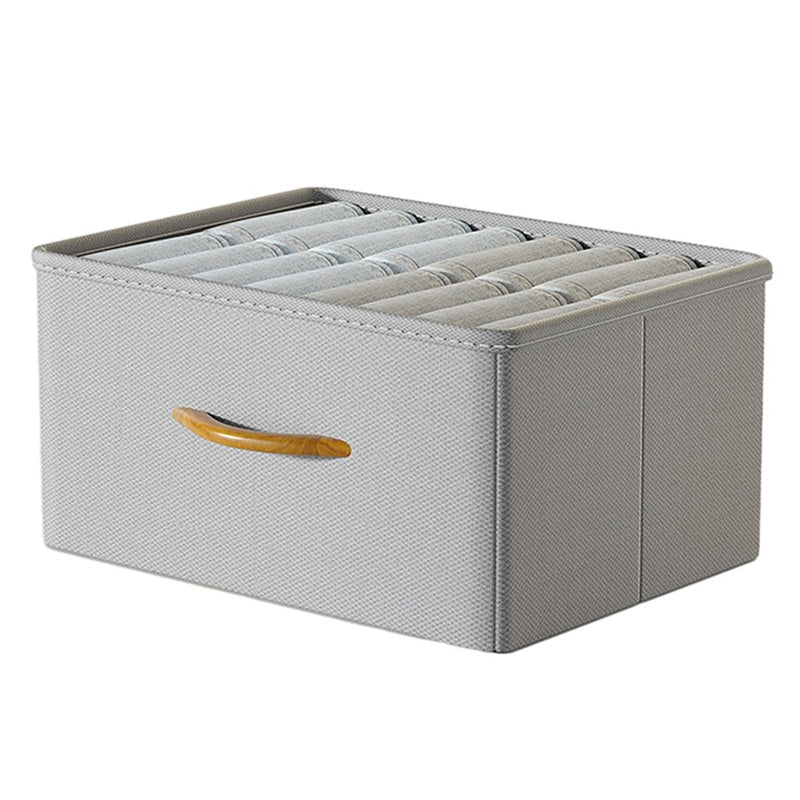 Size L Wardrobe Clothes Organizer Closet Storage Box with Handle for Jeans Shirts