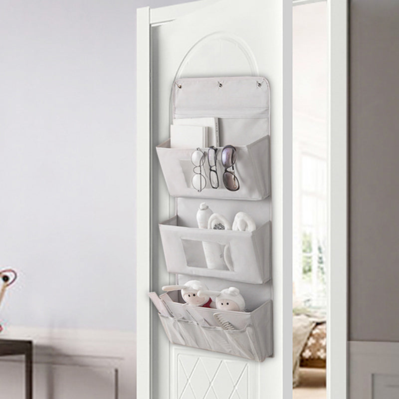 3-Layer Storage Bag 600D Oxford Cloth Wall Door Hanging Organizer Pouch