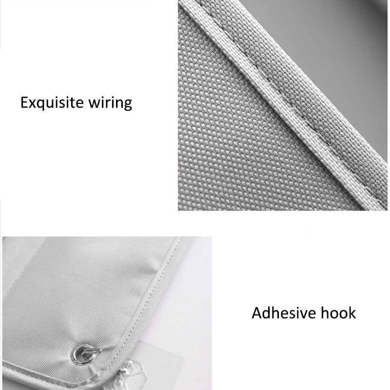 3-Layer Storage Bag 600D Oxford Cloth Wall Door Hanging Organizer Pouch