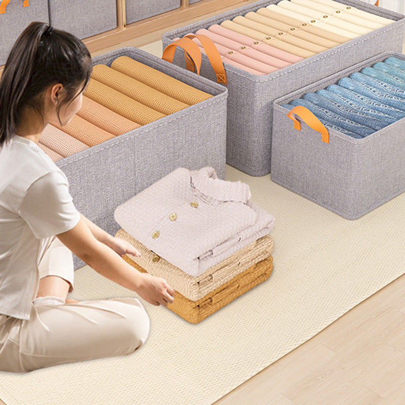 Wardrobe Storage Box Cationic PP Board + Oxford Cloth Foldable Organizer Case, Size S