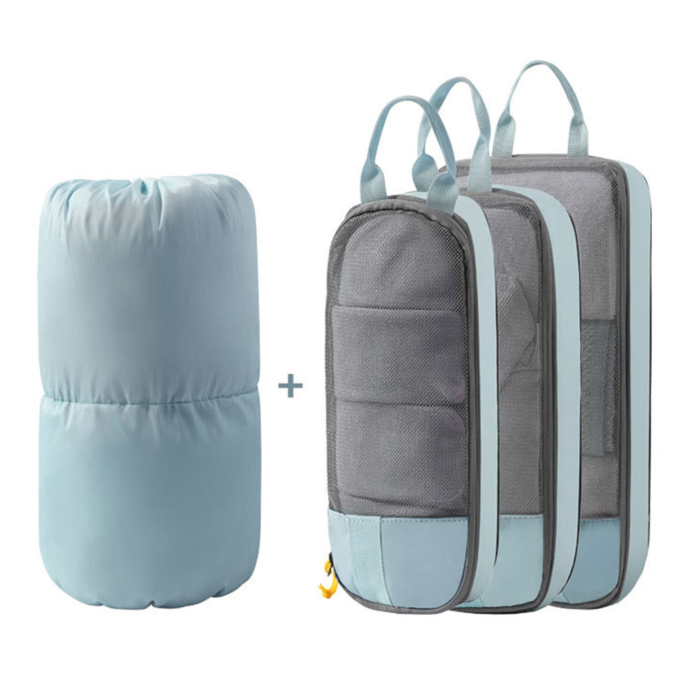 LXSN-000680 4PCS Oxford Cloth Travel Luggage Packing Cubes Compression Packing Bags
