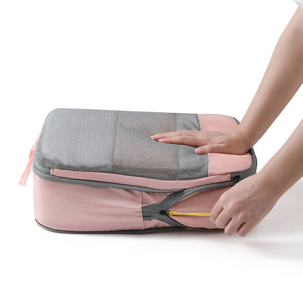 LXSN-000680 4PCS Compression Packing Clothing Shoe Bag Set Oxford Cloth Storage Pouch