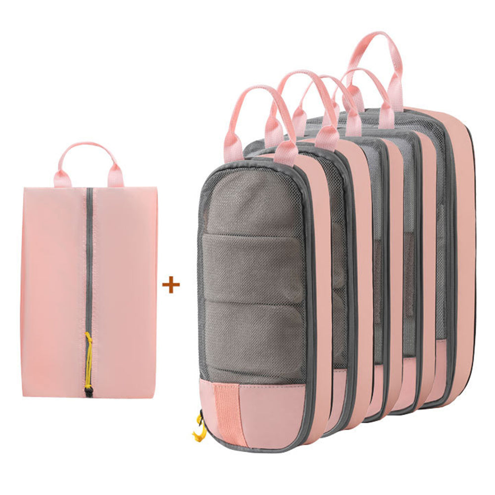 LXSN-000680 6PCS Compression Packing Pouches Set Oxford Cloth Storage Bags