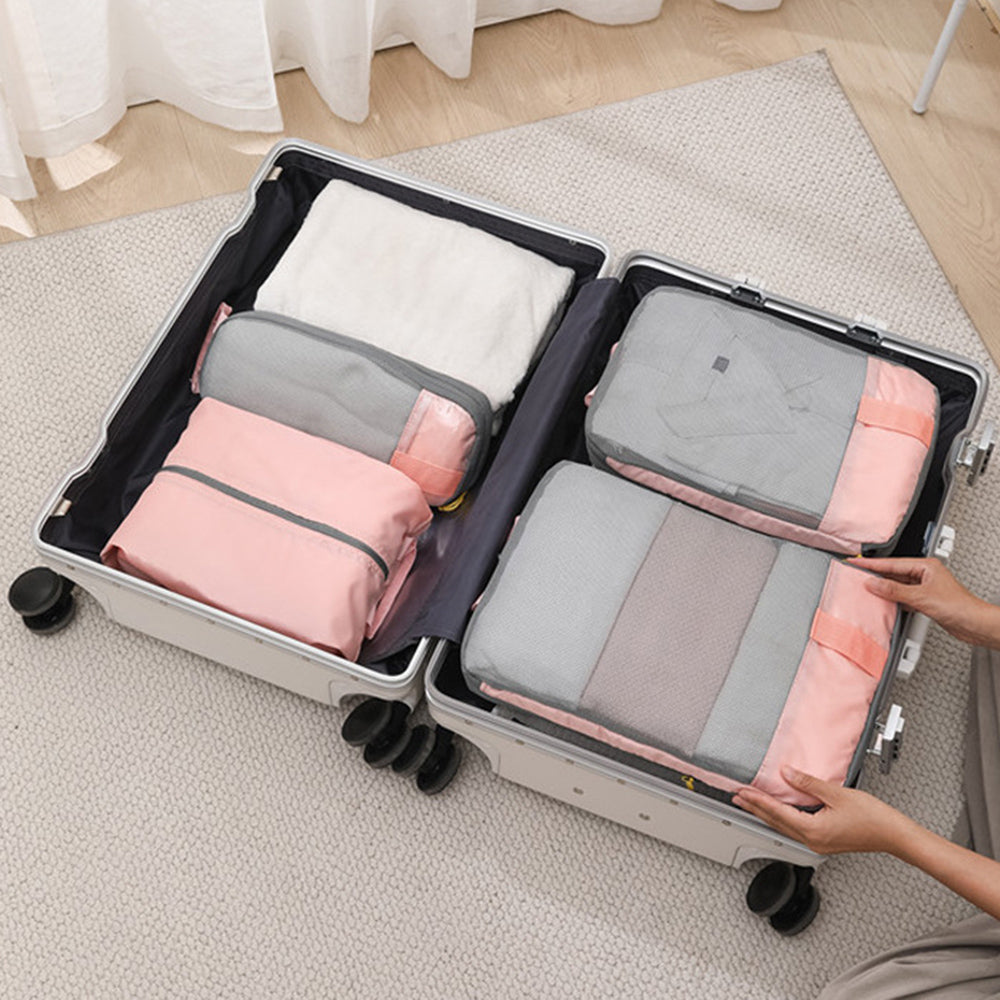 LXSN-000680 6PCS Compression Packing Pouches Set Oxford Cloth Storage Bags