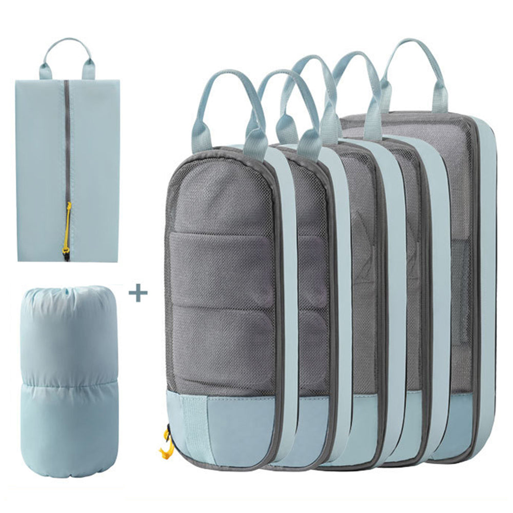 LXSN-000680 7PCS Oxford Cloth Storage Bags Luggage Compression Packing Pouch