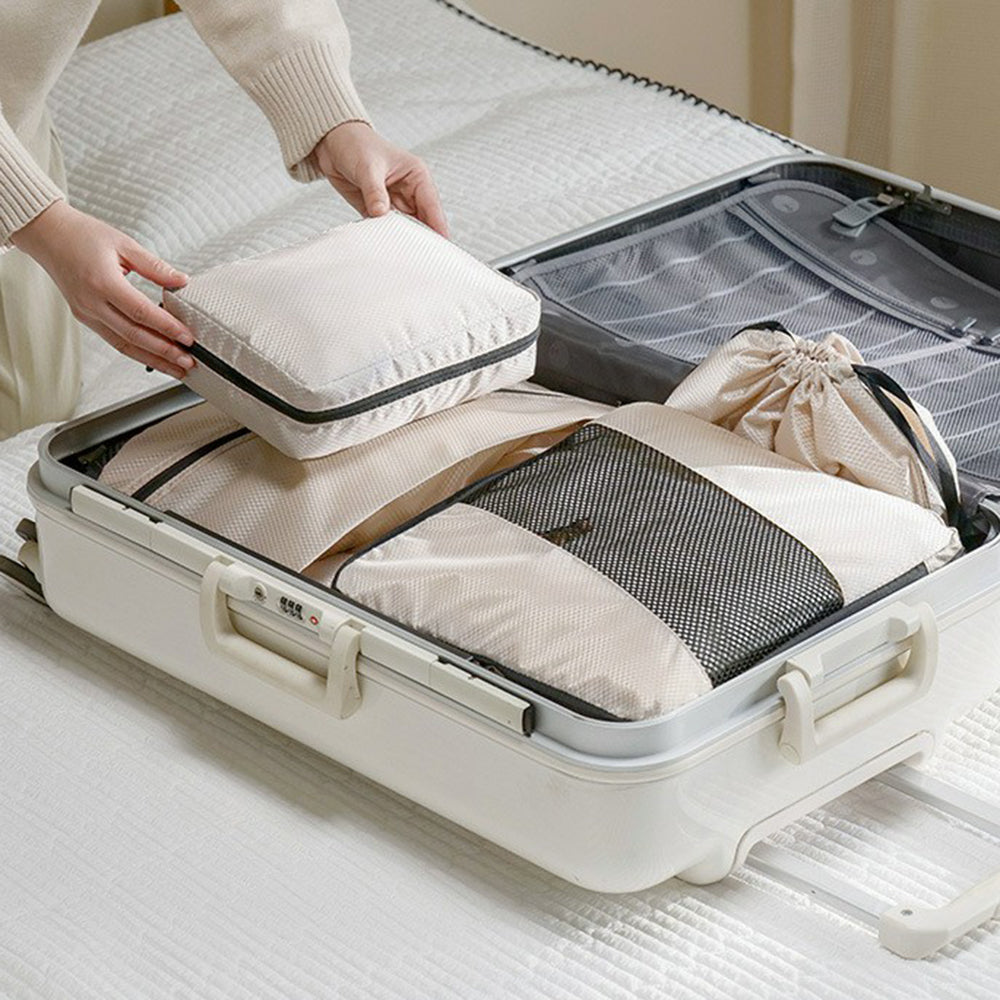 LG6S074 6-Piece Expandable Clothing Storage Bag Travel Organizer Set