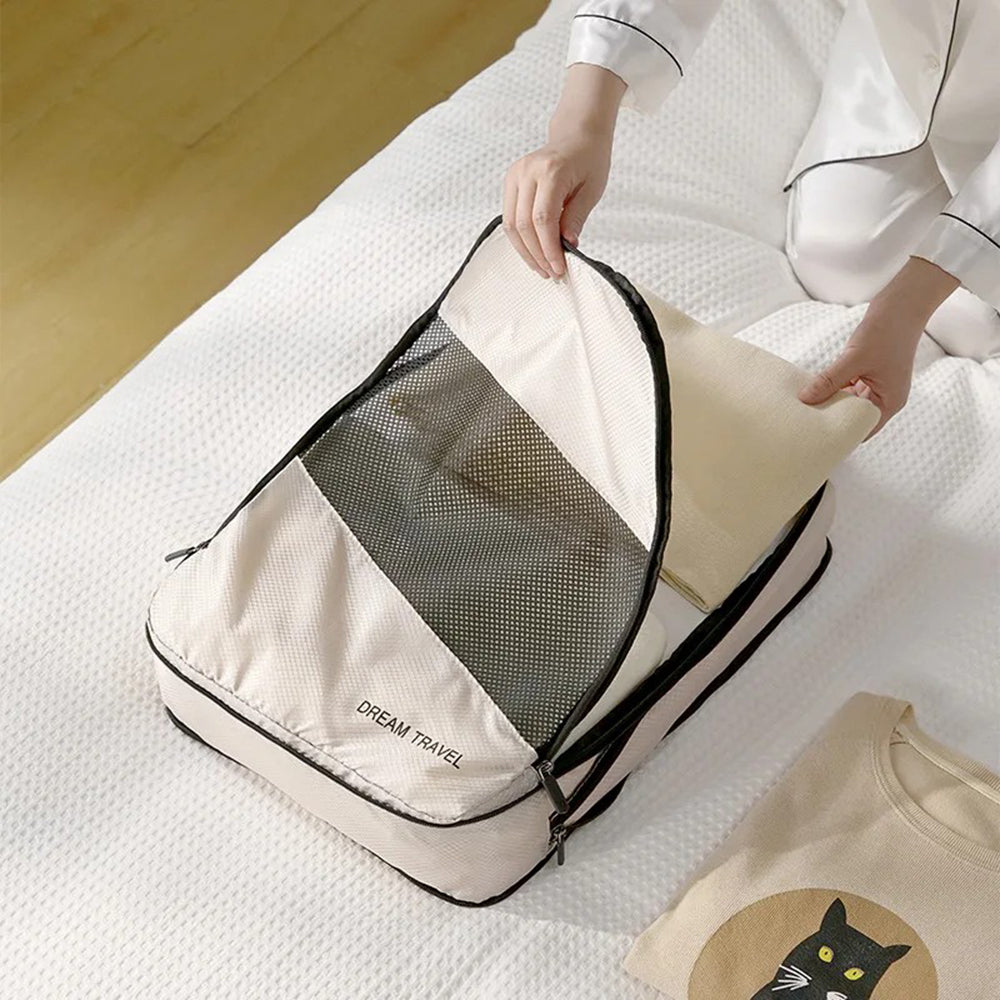 LG6S074 6-Piece Expandable Clothing Storage Bag Travel Organizer Set