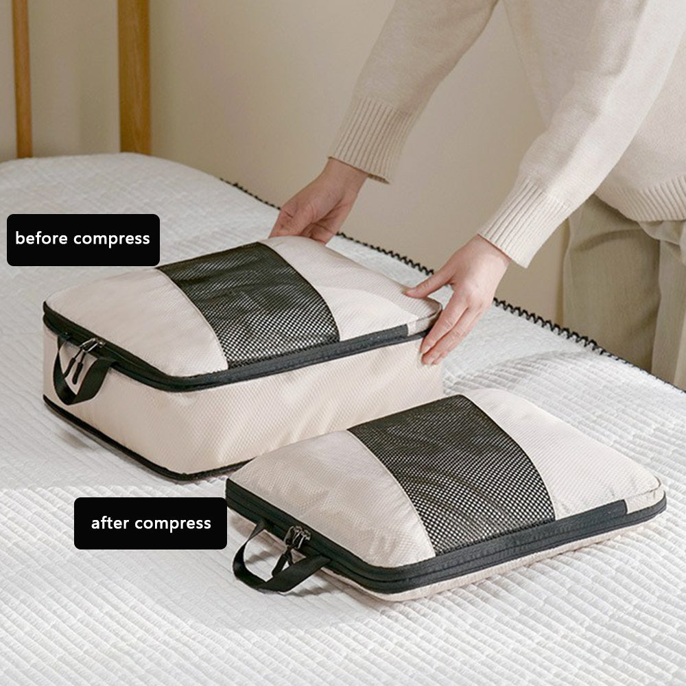 LG6S074 6-Piece Expandable Clothing Storage Bag Travel Organizer Set