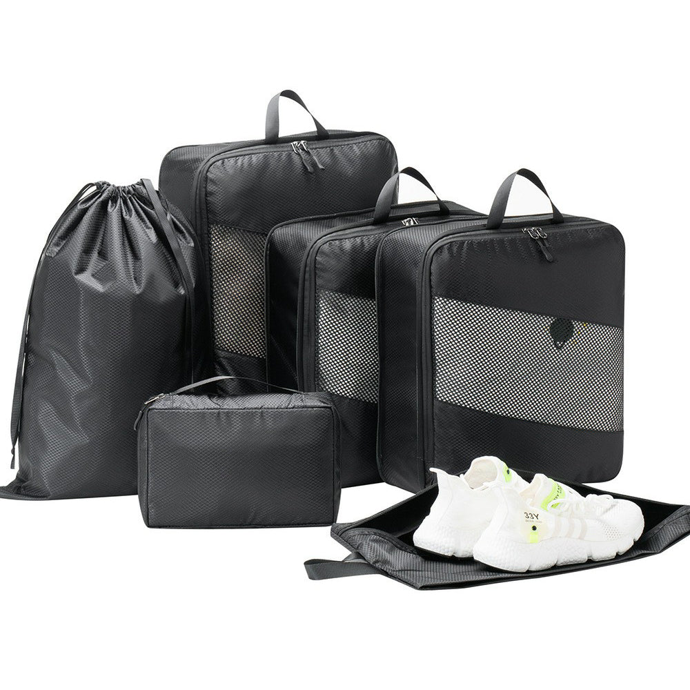 LG6S074 6-Piece Expandable Clothing Storage Bag Travel Organizer Set