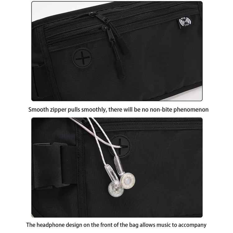 Waterproof Anti-Theft Storage Bag Travel Waist Pouch for Phone, ID Cards,  Passport
