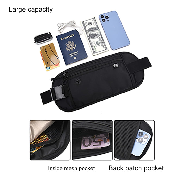 Waterproof Anti-Theft Storage Bag Travel Waist Pouch for Phone, ID Cards,  Passport