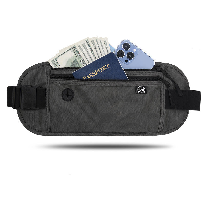Waterproof Anti-Theft Storage Bag Travel Waist Pouch for Phone, ID Cards,  Passport