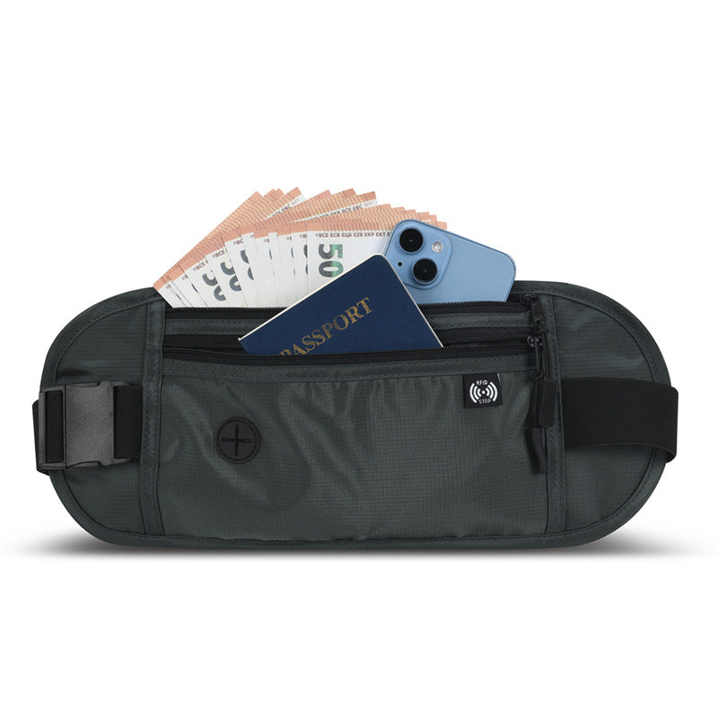 Waterproof Anti-Theft Storage Bag Travel Waist Pouch for Phone, ID Cards,  Passport