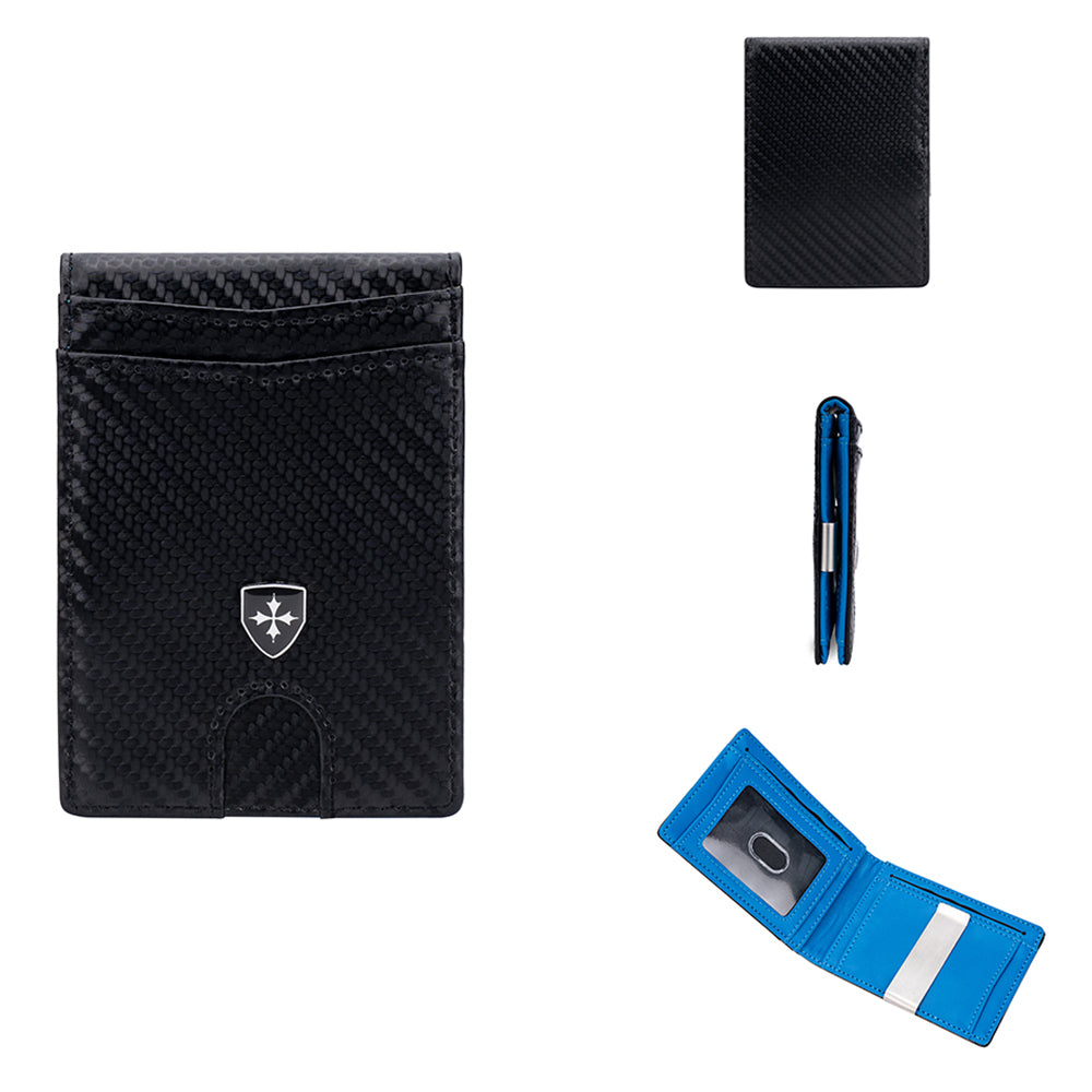 BAELLERRY K9313-K9314 Leather RFID Blocking Card Bag Card Storage Case Coin Purse