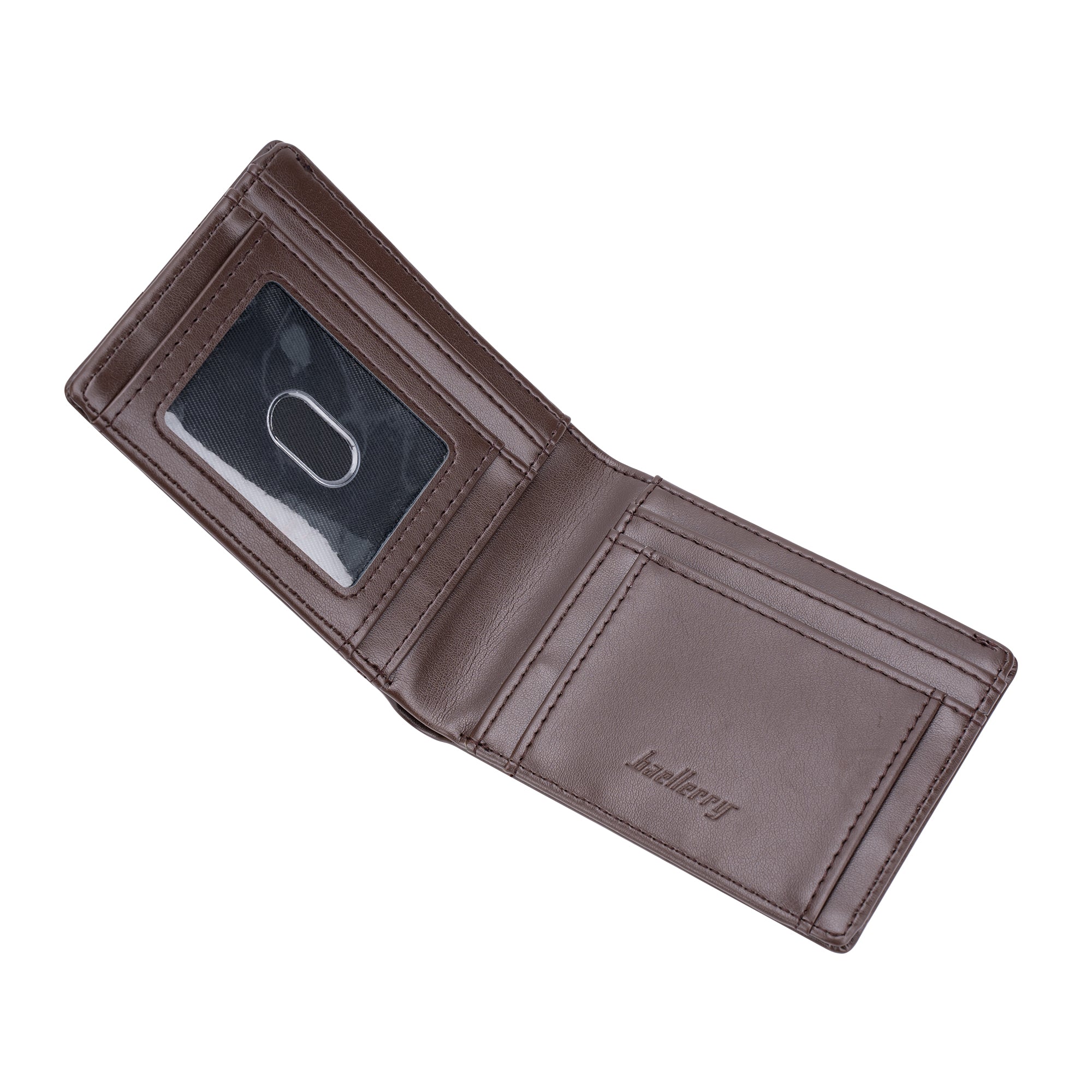 BAELLERRY K9311-K9312 RFID Blocking Bifold Leather Pocket Wallet RFID Blocking Card Bag Coin Purse