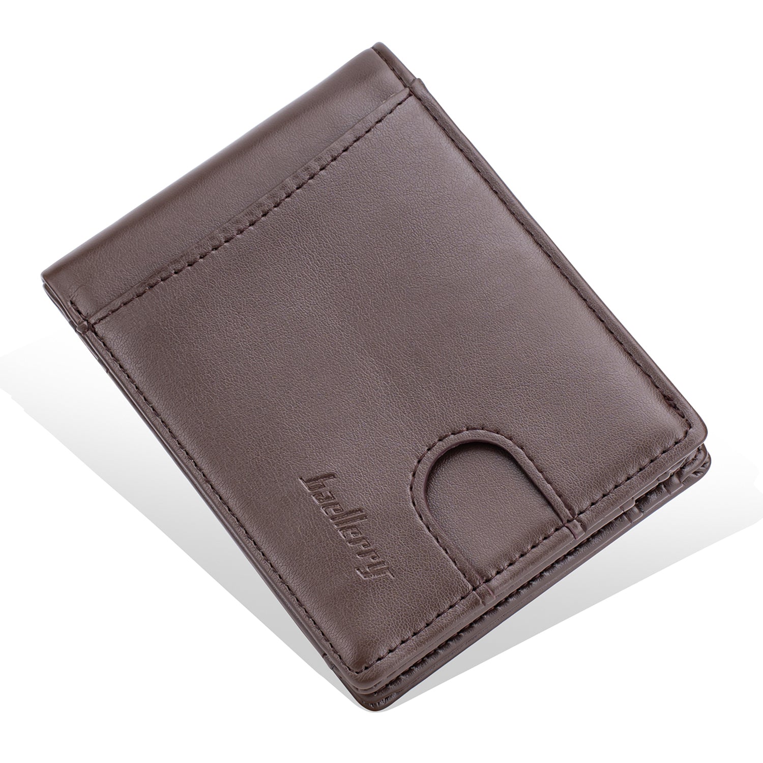 BAELLERRY K9311-K9312 RFID Blocking Bifold Leather Pocket Wallet RFID Blocking Card Bag Coin Purse