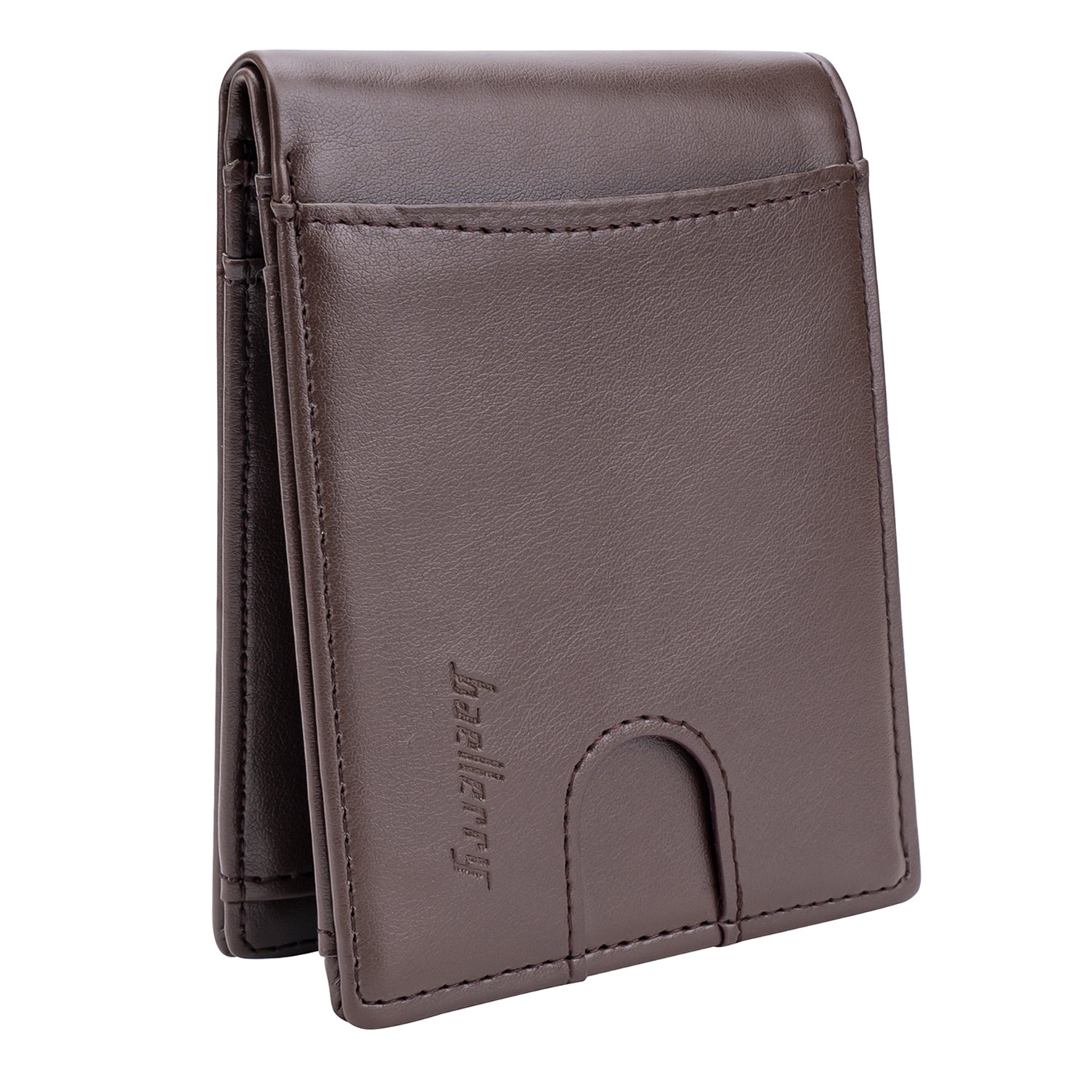 BAELLERRY K9311-K9312 RFID Blocking Bifold Leather Pocket Wallet RFID Blocking Card Bag Coin Purse