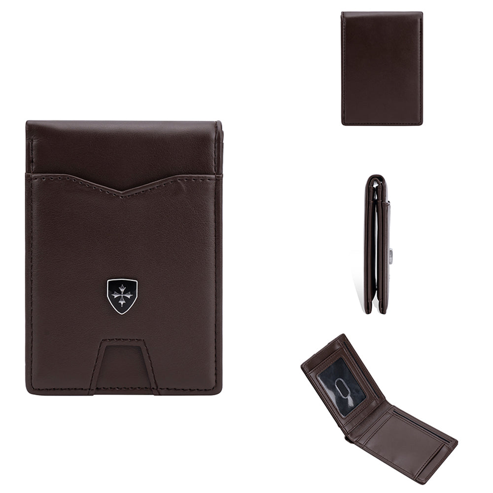 BAELLERRY K9315-K9316 Leather Wallet RFID Blocking Credit Card Holder Multi Card Case