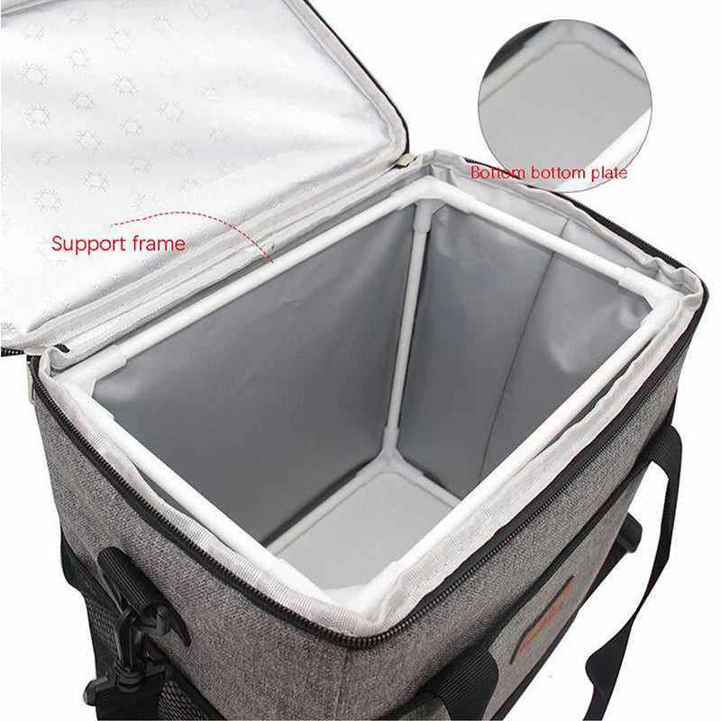 WEYOUNG B-805 33L Insulation Tote Bag 900D Cationic Cloth Car Picnic Crossbody Cooler Bag