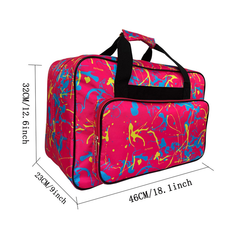 Sports Duffel Bag Large Capacity Nylon Travel Weekend Bag Handbag with Pencil Pouch