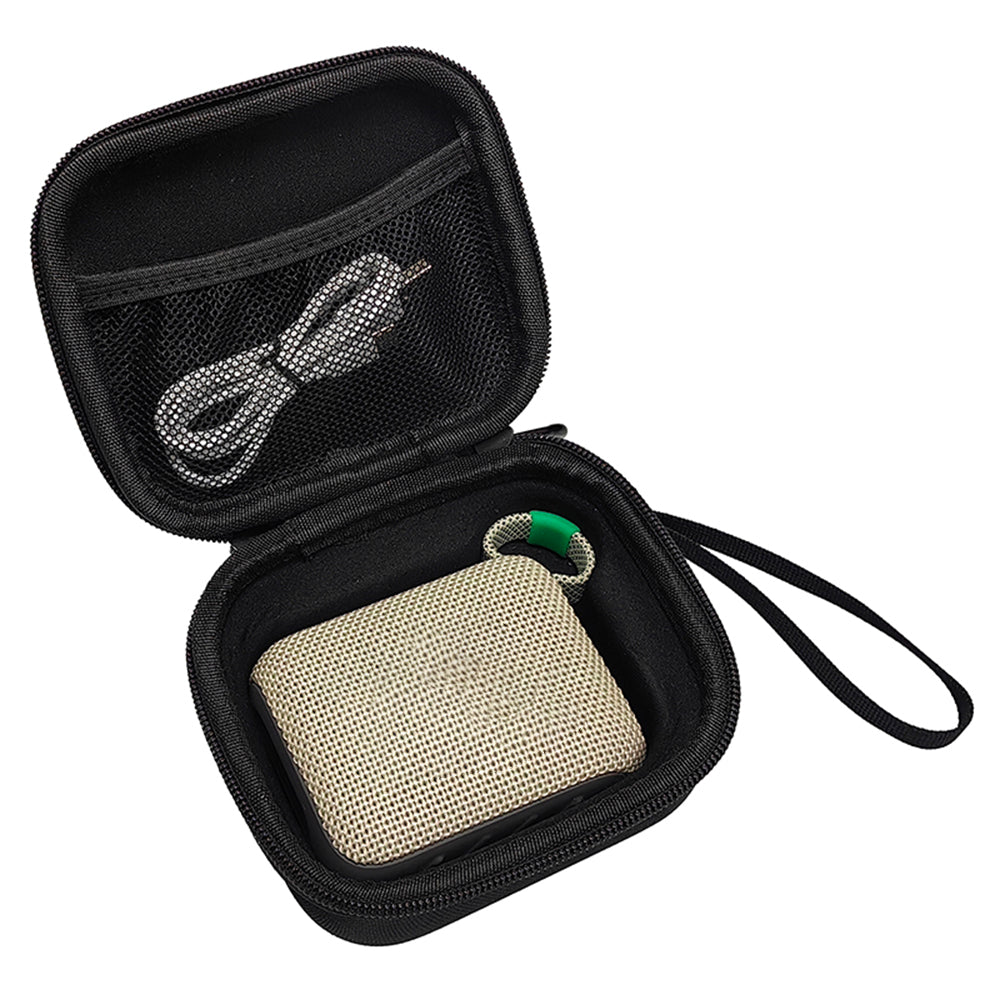 For JBL Go 4 Bluetooth Speaker Storage Bag Hard EVA Case with Hand Strap and Carabiner