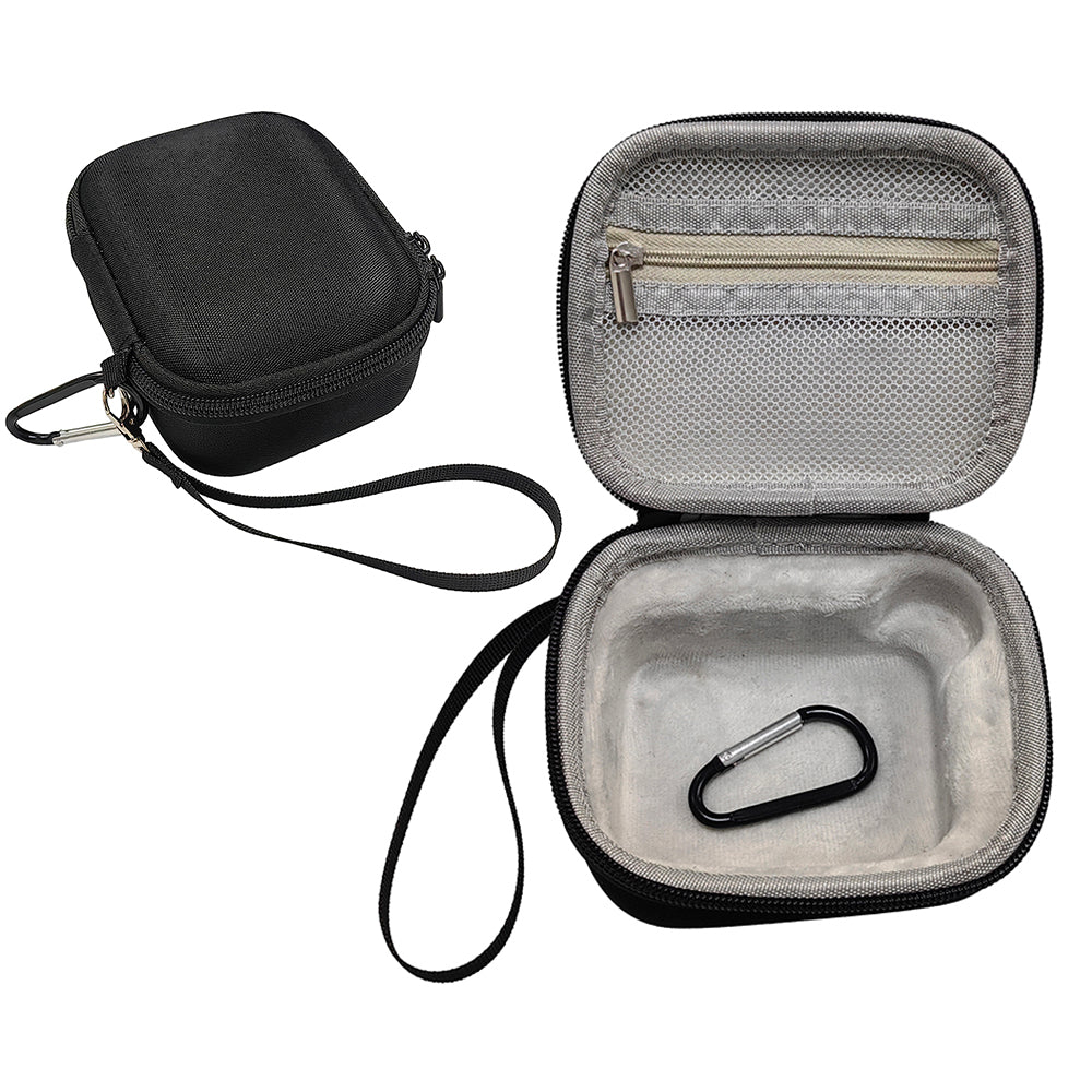 For JBL Go 4 Bluetooth Speaker Storage Bag Hard EVA Case with Hand Strap and Carabiner
