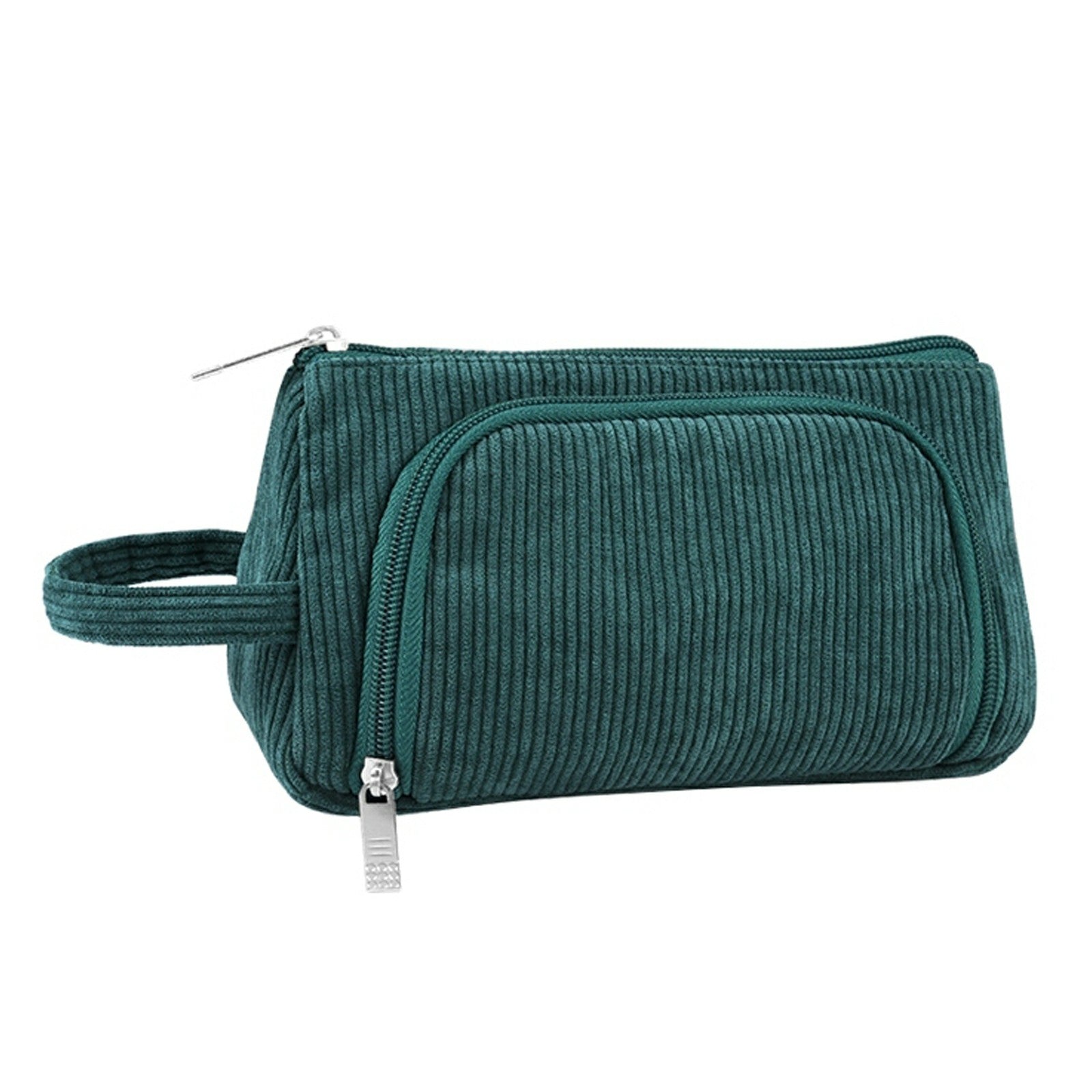 HAWEEL Corduroy Cosmetics Bag Travel Organizer Toiletry Bag for Makeup, Lotion, Pen