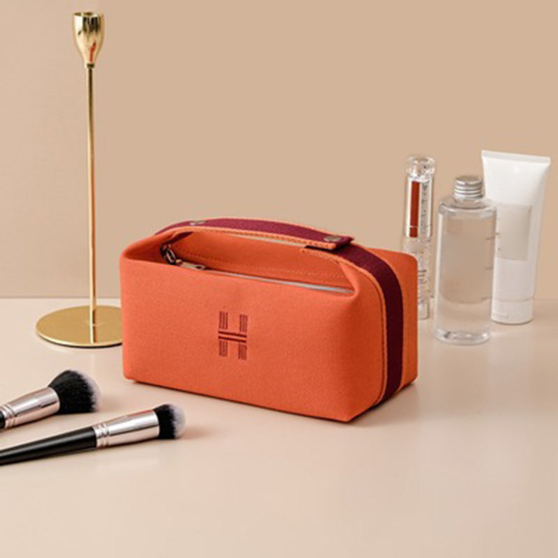 Canvas Waterproof Makeup Bag Wash Organizer Travel Portable Toiletries Storage Pouch