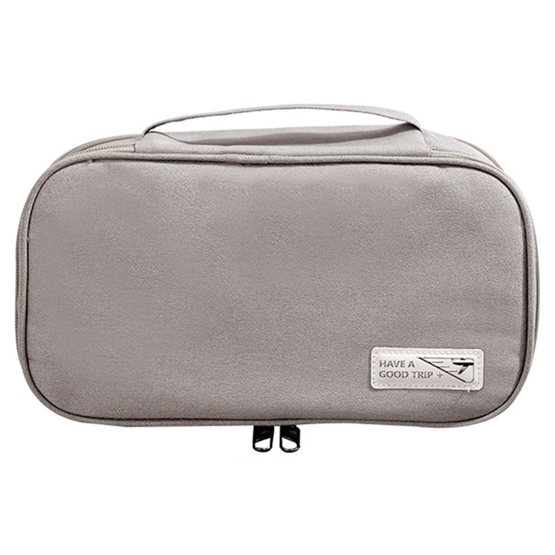 Handheld Wet and Dry Separation Travel Toiletry Bag Polyester Portable Cosmetic Bag