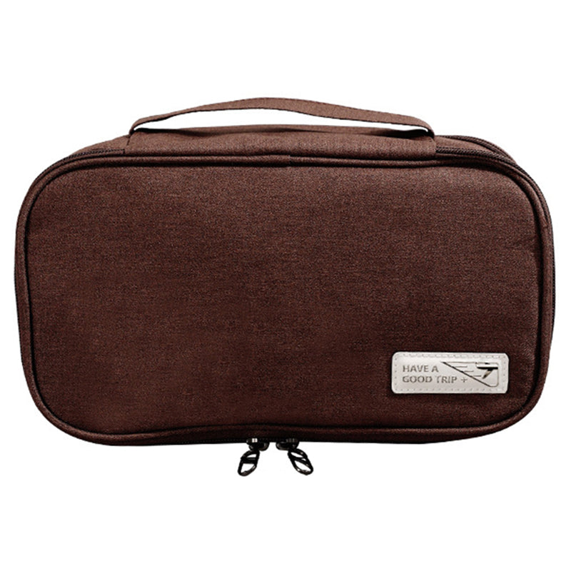 Handheld Wet and Dry Separation Travel Toiletry Bag Polyester Portable Cosmetic Bag