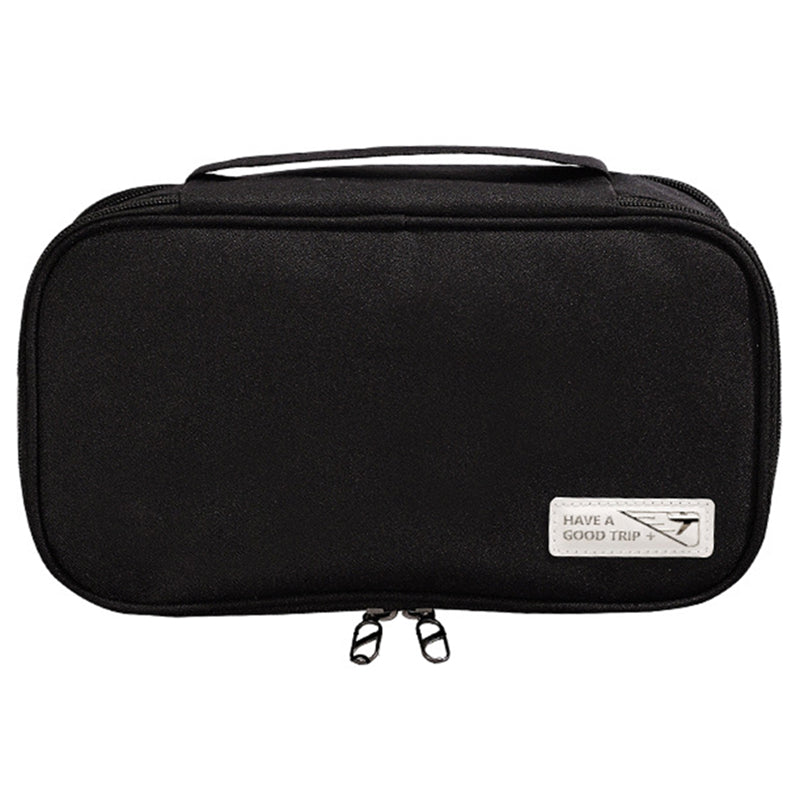 Handheld Wet and Dry Separation Travel Toiletry Bag Polyester Portable Cosmetic Bag