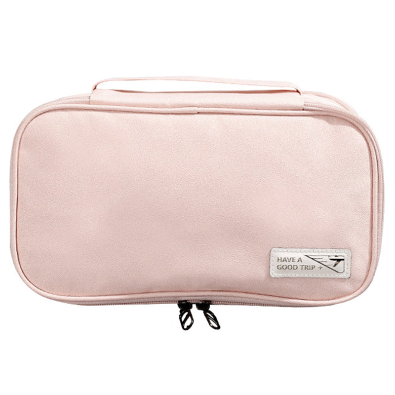 Handheld Wet and Dry Separation Travel Toiletry Bag Polyester Portable Cosmetic Bag