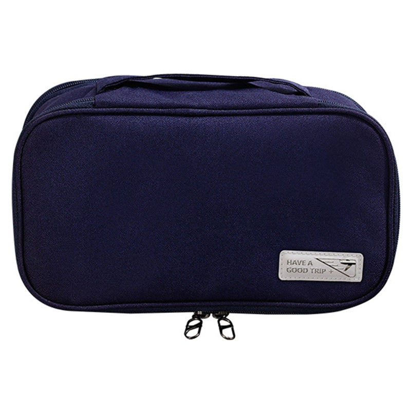Handheld Wet and Dry Separation Travel Toiletry Bag Polyester Portable Cosmetic Bag