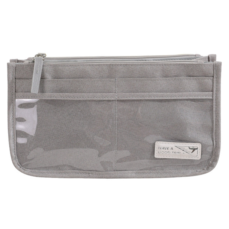 Handheld Makeup Bag Polyester Travel Wash Bag Pouch with Multiple Compartments