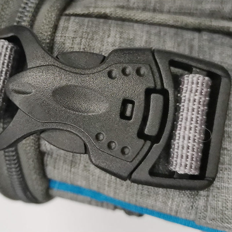 LDLC QS-095 Outdoor Walking Large Capacity Dog Treat Pouch Waterproof Pet Training Waist Bag - Grey/Blue