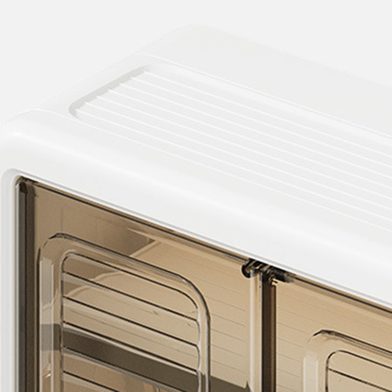 8116 No-punch Wall-mounted Magnetic Door Dust-proof PP Bathroom Storage Cabinet