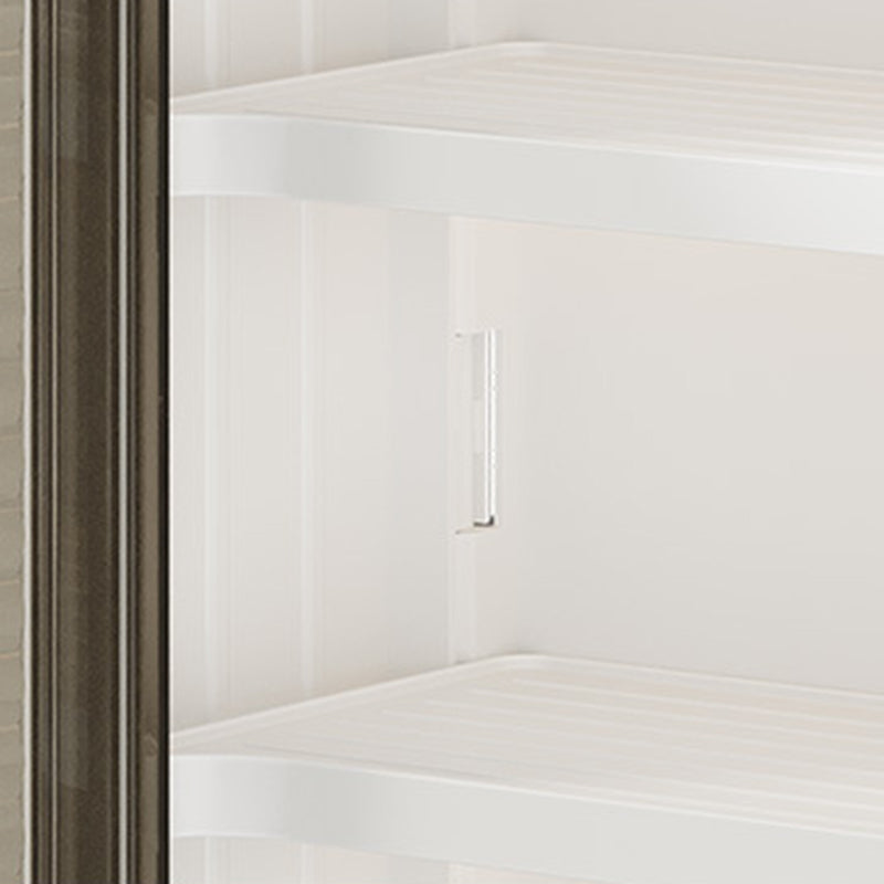 8116 No-punch Wall-mounted Magnetic Door Dust-proof PP Bathroom Storage Cabinet