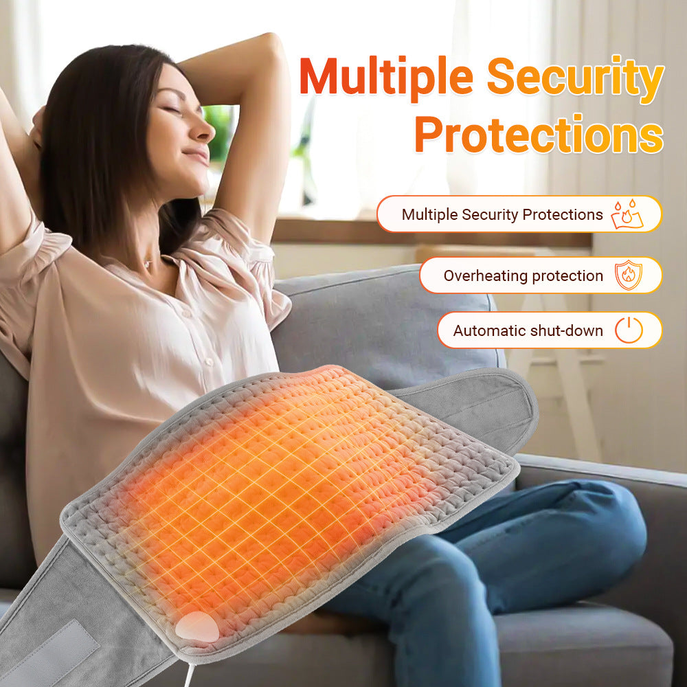 Fluff Heating Pad Cushion Waist Heated Wrap Belt for Back Pain, Women Period Cramps