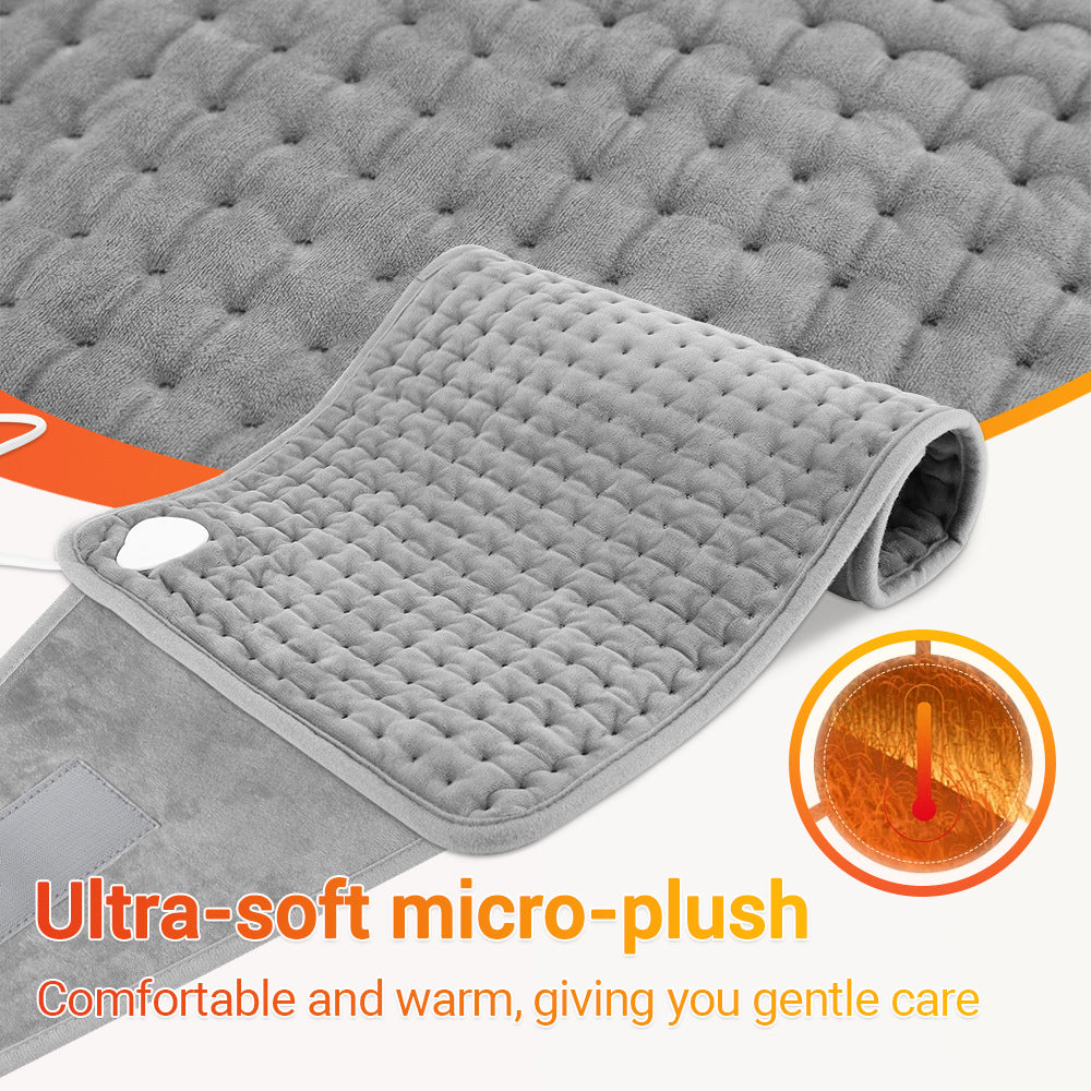 Fluff Heating Pad Cushion Waist Heated Wrap Belt for Back Pain, Women Period Cramps