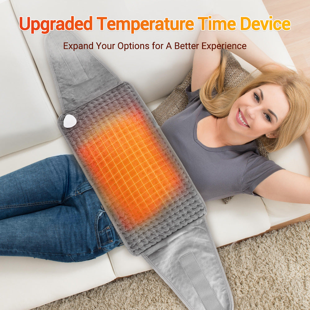 Fluff Heating Pad Cushion Waist Heated Wrap Belt for Back Pain, Women Period Cramps