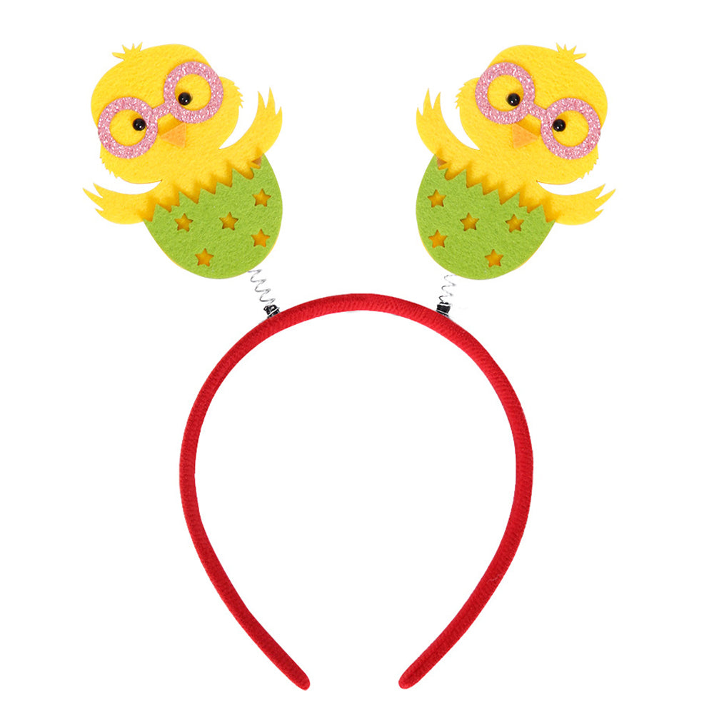 2Pcs Happy Easter Hair Hoop Bunny Carrot Eggs Chick Headband Party Prop