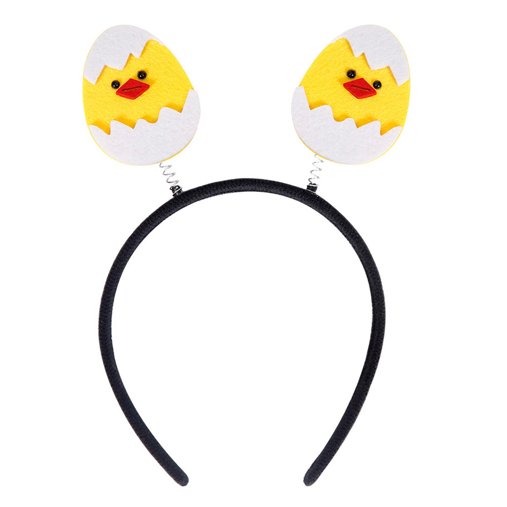 2Pcs Happy Easter Hair Hoop Bunny Carrot Eggs Chick Headband Party Prop
