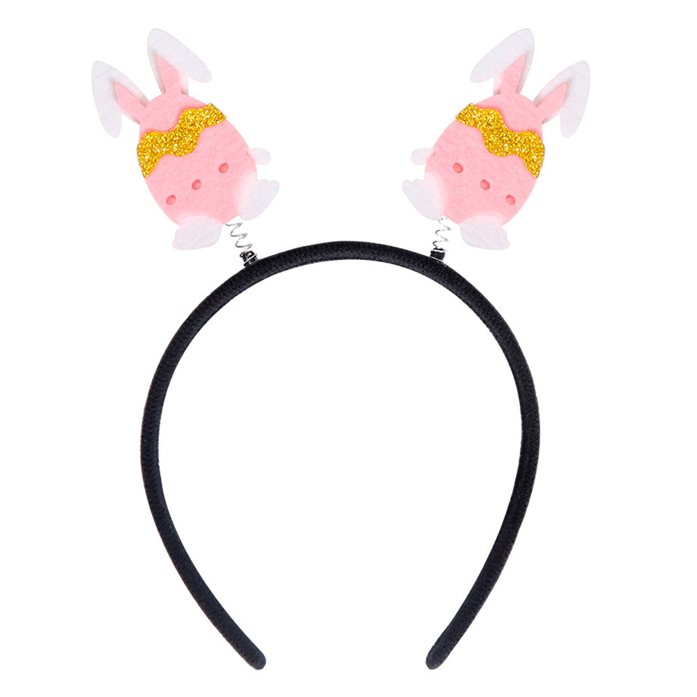 2Pcs Happy Easter Hair Hoop Bunny Carrot Eggs Chick Headband Party Prop