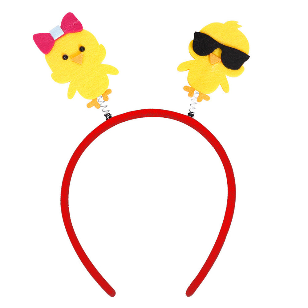 2Pcs Happy Easter Hair Hoop Bunny Carrot Eggs Chick Headband Party Prop
