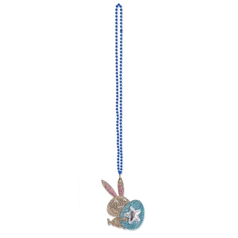 2Pcs Plastic+Felt Kids Easter Necklace Theme Neck Chain Party Dress Up Decor