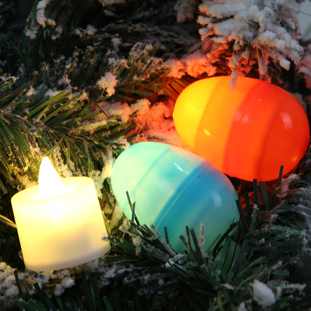 12Pcs Mixed Color Easter Egg with LED Light Party Decoration Kids Gift