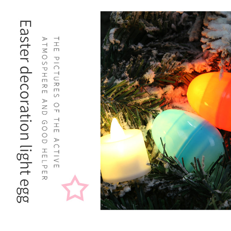 12Pcs Mixed Color Easter Egg with LED Light Party Decoration Kids Gift