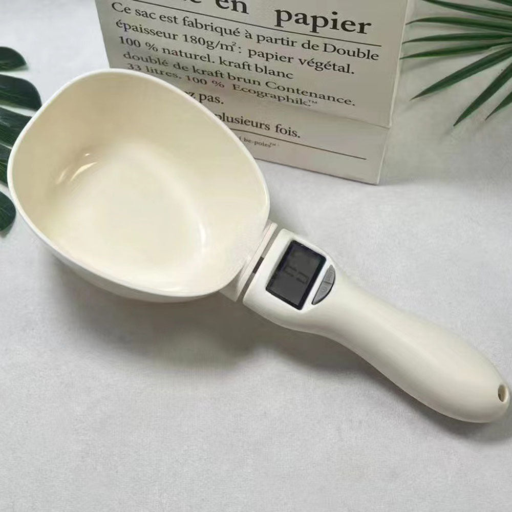 KX17 800g Pet Food Electronic Weighing Spoon Handheld Dog Cat Food Measuring Scoop (BPA-Free, No FDA Certified)