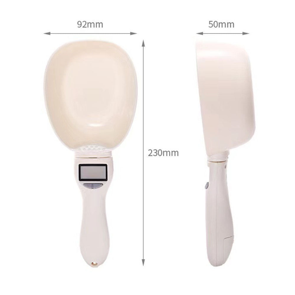 KX17 800g Pet Food Electronic Weighing Spoon Handheld Dog Cat Food Measuring Scoop (BPA-Free, No FDA Certified)